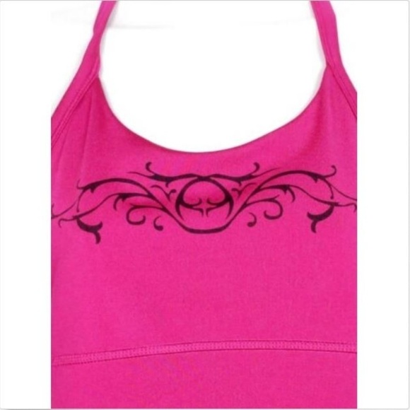 Athleta Women's Racerback Tank Top Pink Solid Medium - Picture 2 of 6